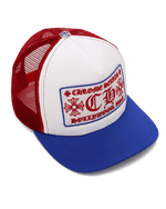 Chrome Hearts CH Hollywood USA Trucker Hat Red, White & Blue - Image 2
