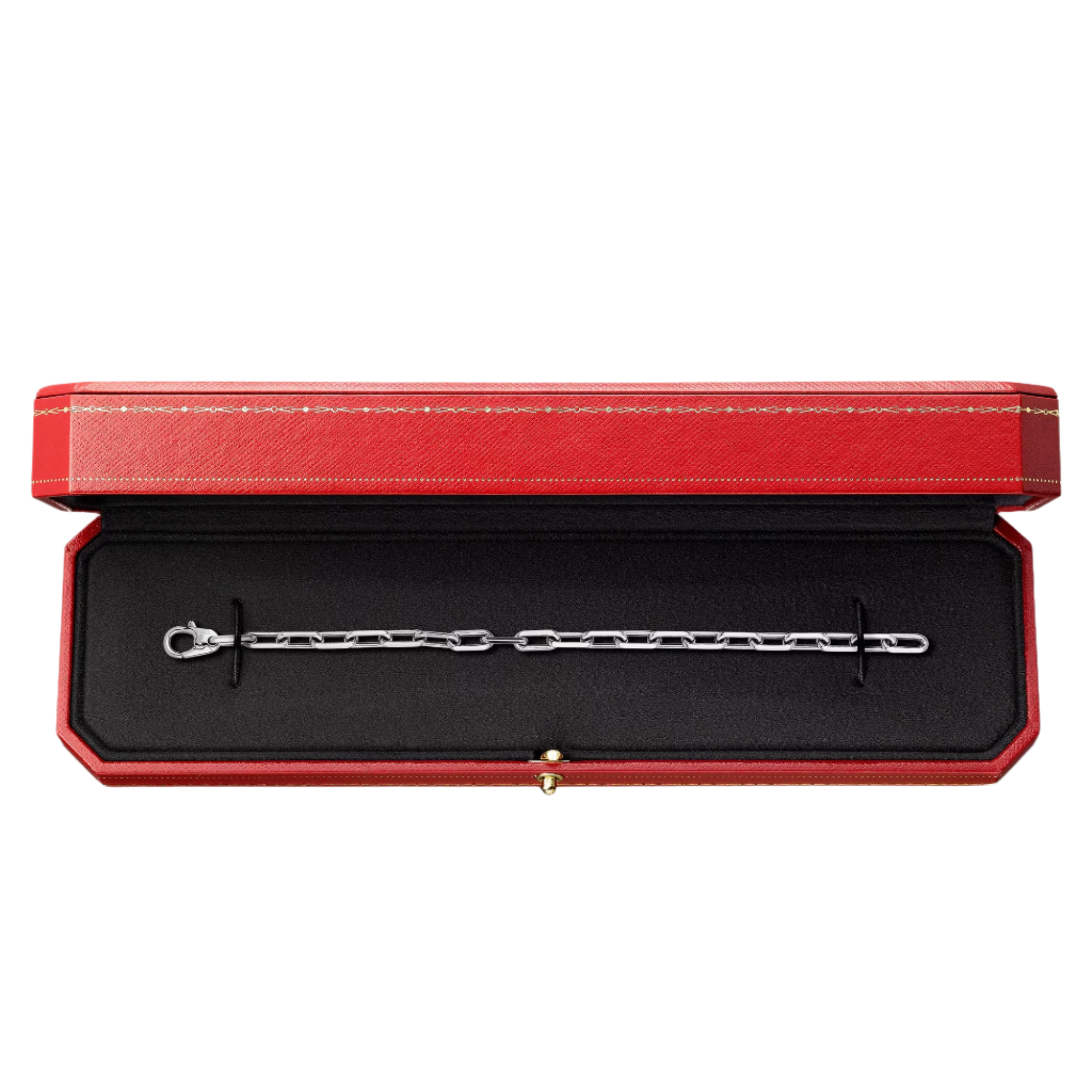 Cartier Santos de Cartier Bracelet, Chain, Medium Model, White Gold