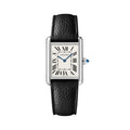 Cartier 坦克系列Must de Cartier 腕表 大号款 钢制表身 皮革表带