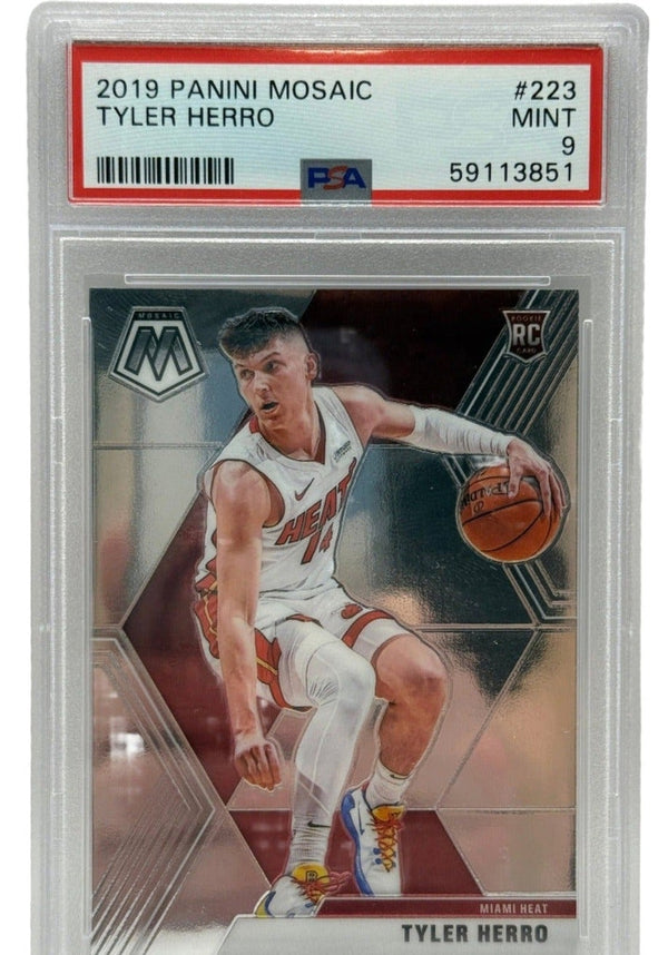 2019 Panini Mosaic Tyler Herro Rookie Card #223 PSA 9 MINT