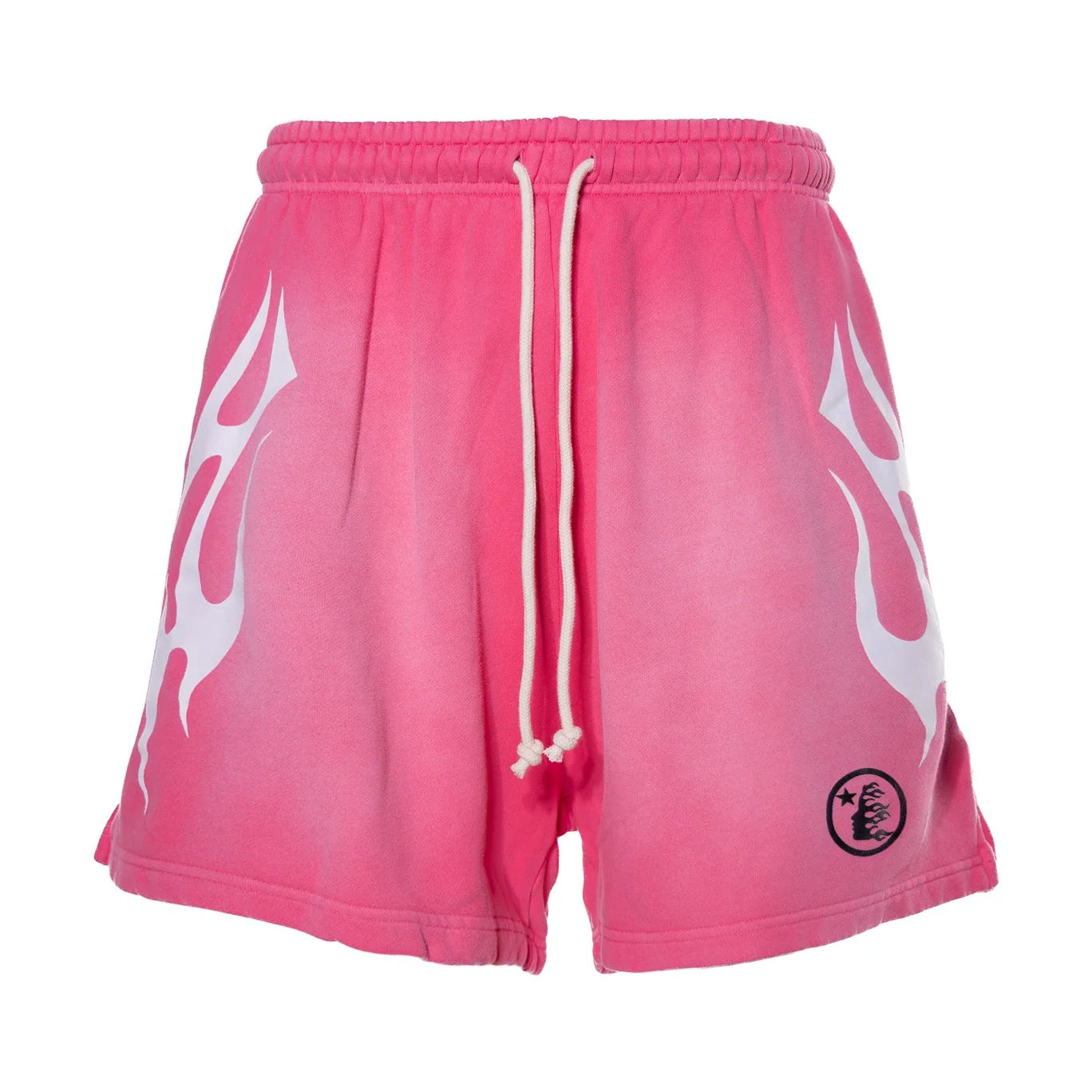 Hellstar Flame Shorts Pink & White