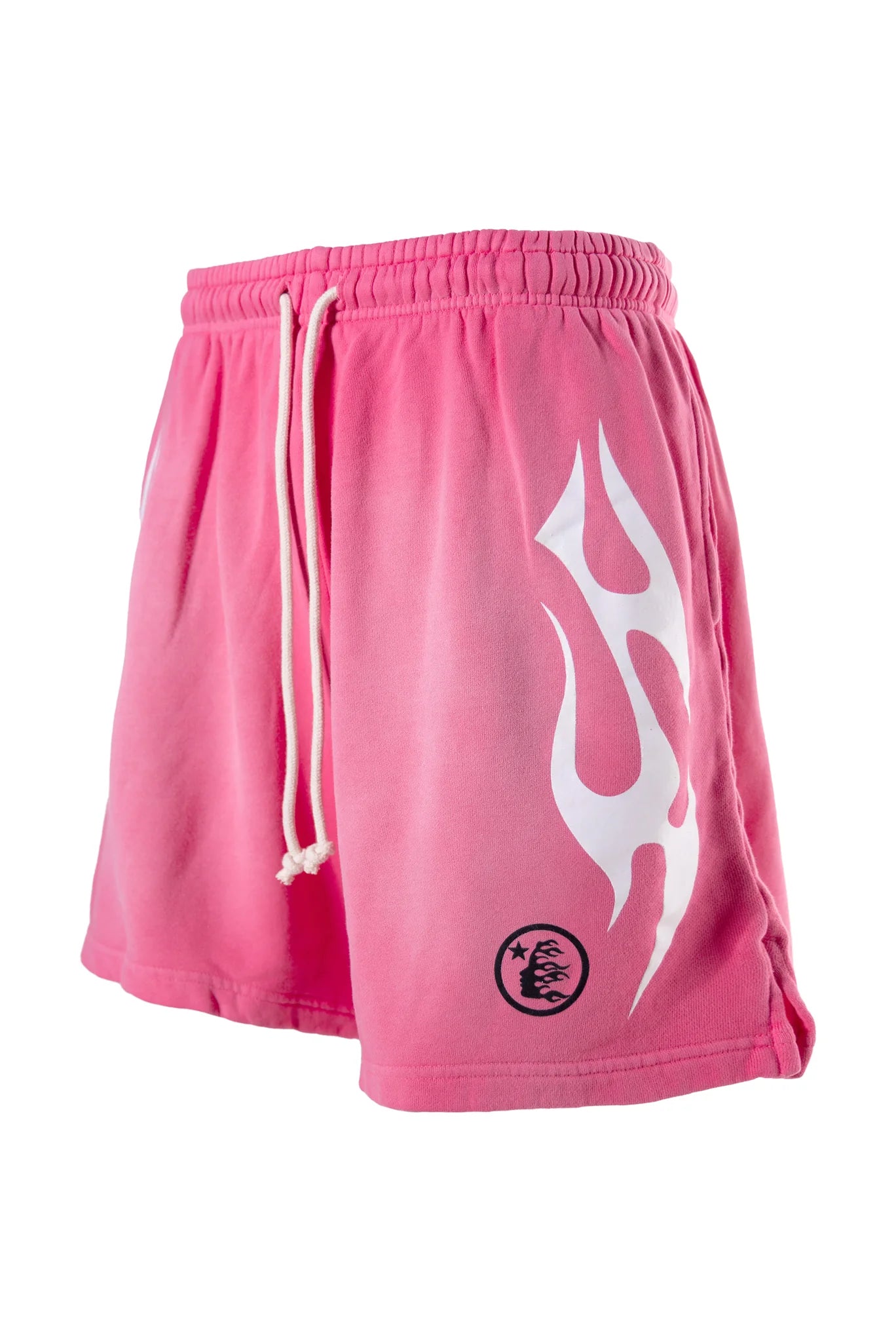 Hellstar Flame Shorts Pink & White
