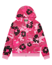 Denim Tears Pink Camo Cotton Wreath Zip Hoodie