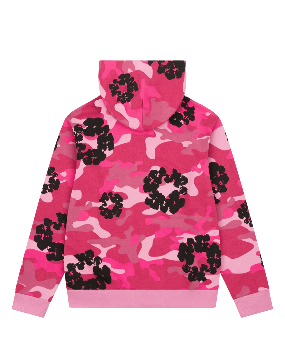 Denim Tears Pink Camo Cotton Wreath Zip Hoodie