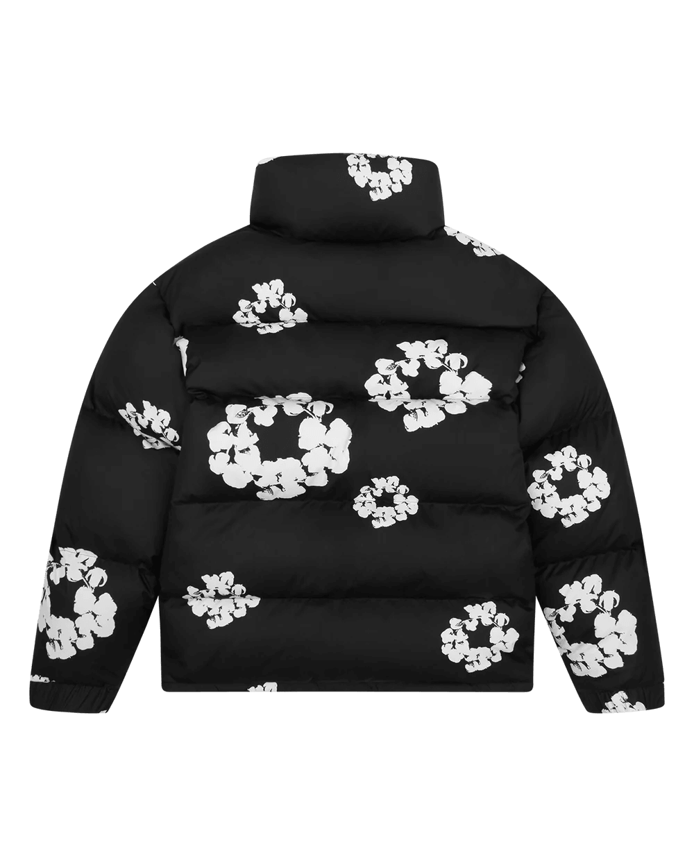 Denim Tears Cotton Wreath Puffer Jacket Black