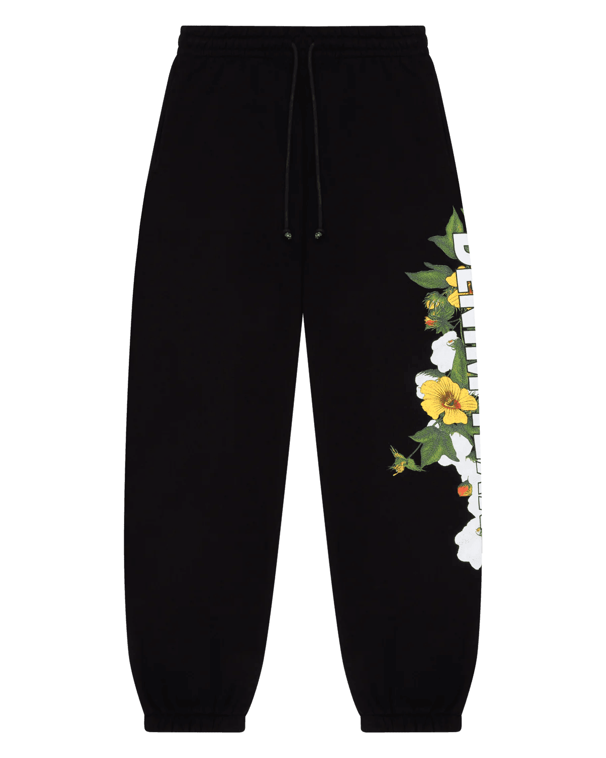 Denim Tears DT Floral Logo Sweatpant Black