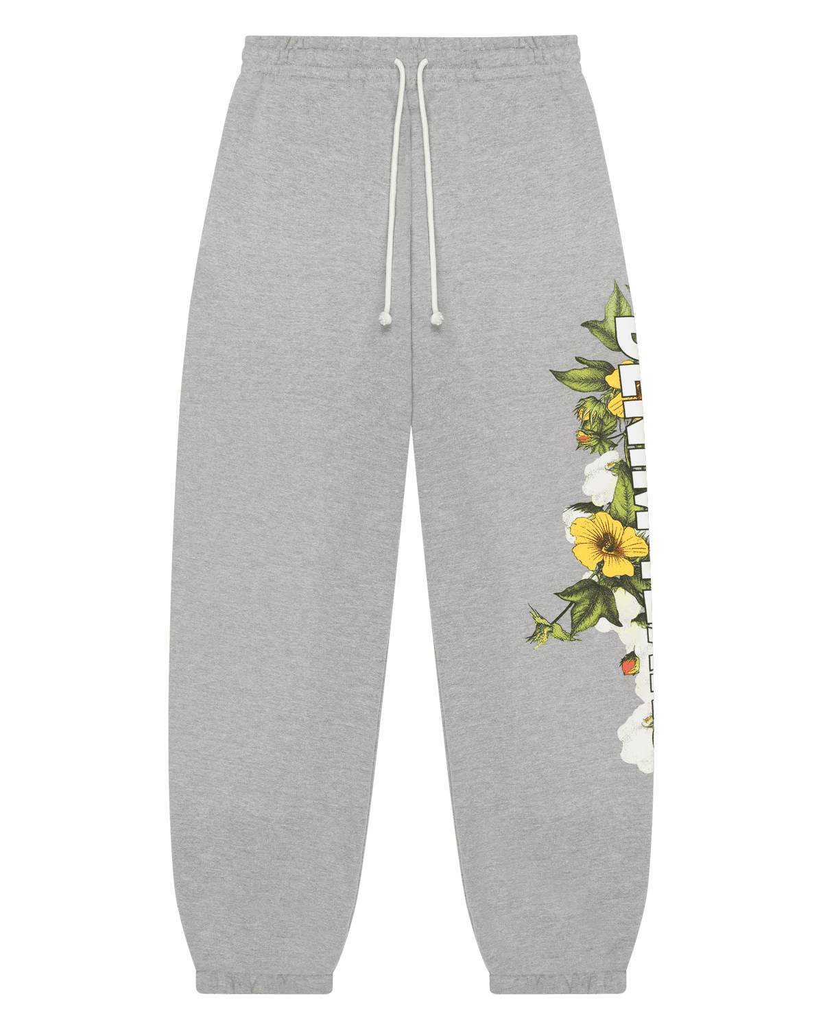 Denim Tears DT Floral Logo Sweatpant Grey