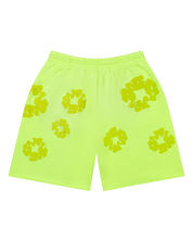 Denim Tears Mono Cotton Wreath Sweat Shorts Neon Green