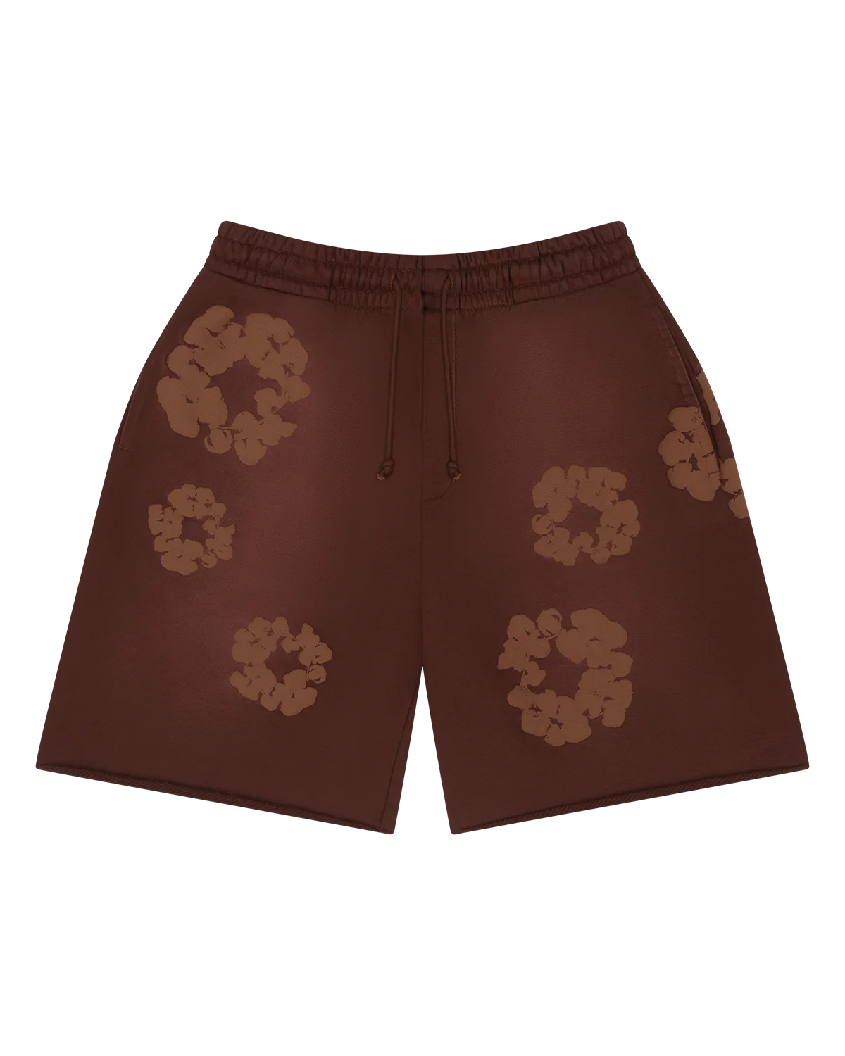 Denim Tears Mono Cotton Wreath Sweat Shorts Brown