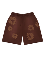 Denim Tears Mono Cotton Wreath Sweat Shorts Brown - Image 1
