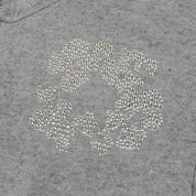 Denim Tears Cashmere Swarovski Cotton Wreath Zip Hoodie Grey