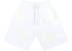 Denim Tears Mono Cotton Wreath Shorts White - Image 1