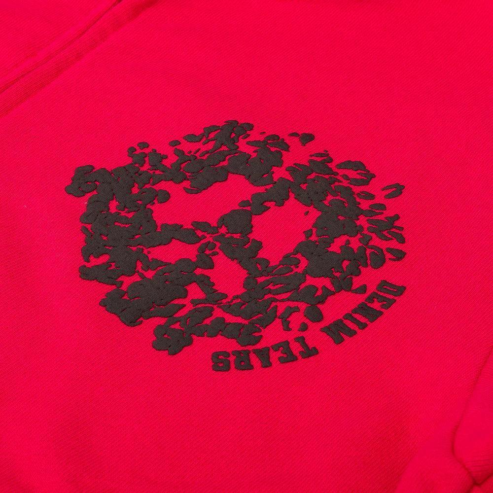 Denim Tears University Zip Hoodie Red