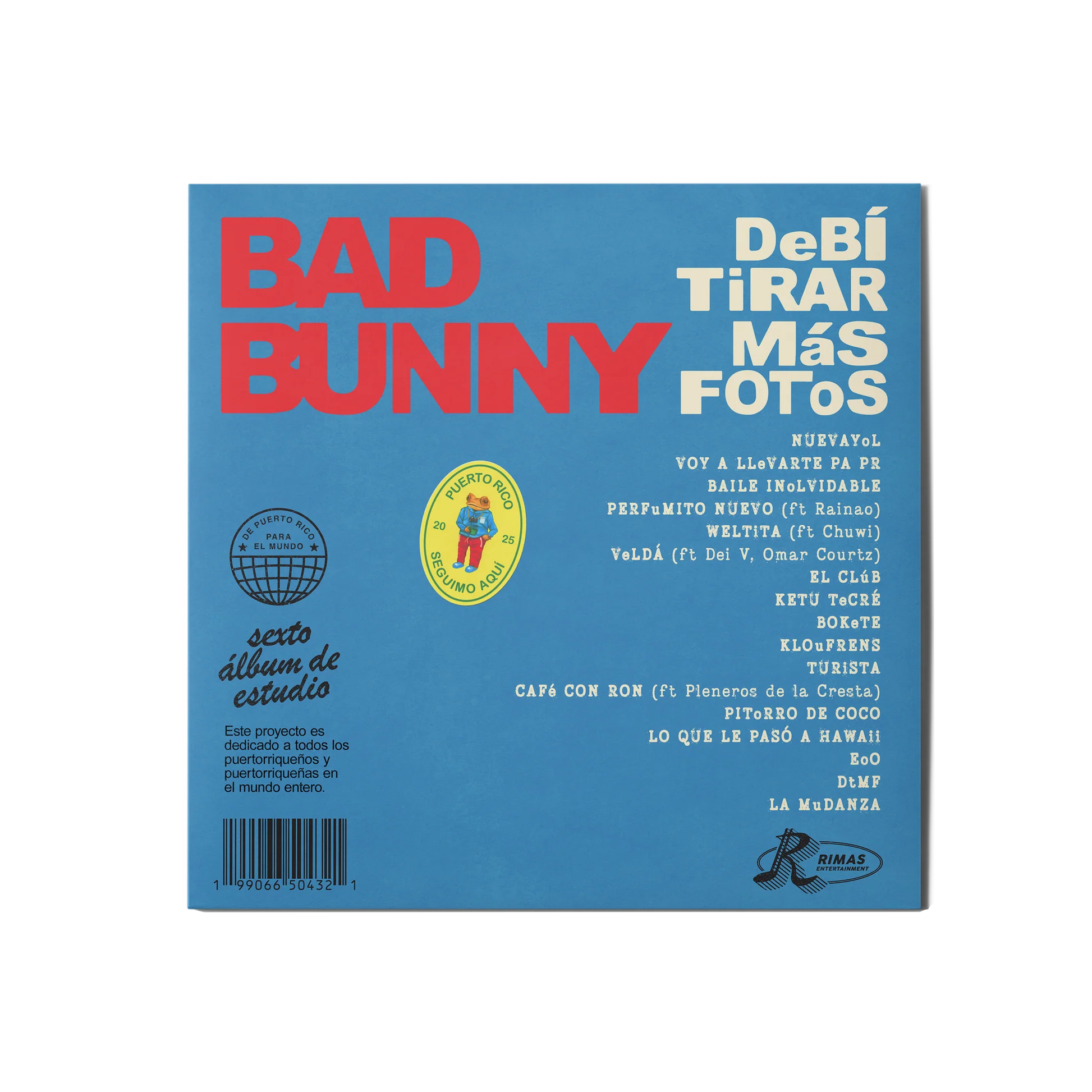 Bad Bunny DeBÍ TiRAR MáS FOToS Double Vinyl Gatefold