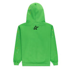 Sp5der Punk V2 Rhinestone Hoodie Bright Green - Image 2