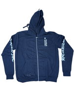 Chrome Hearts Script Zip Up Hoodie Black - Image 1