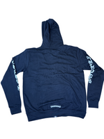 Chrome Hearts Script Zip Up Hoodie Black - Image 2