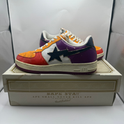 Vintage A Bathing Ape Bape Sta  Foot Soldier Orange / White (USED) - Size 10.5