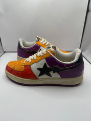 Vintage A Bathing Ape Bape Sta  Foot Soldier Orange / White (USED) - Size 10.5