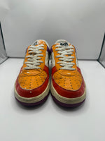 Vintage A Bathing Ape Bape Sta  Foot Soldier Orange / White (USED) - Size 10.5 - Image 5