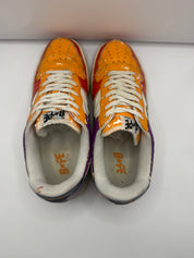 Vintage A Bathing Ape Bape Sta  Foot Soldier Orange / White (USED) - Size 10.5