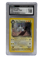 2000 Pokémon Team Rocket Dark Magneton Holo 11/82 CGC 10 GEM MINT