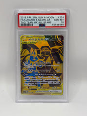 2019 Pokémon Japanese Lucario & Melmetal GX Gold Full Art 224/173 PSA 10 GEM MINT (Tag Team GX All Stars)