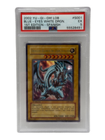 2002 Yu-Gi-Oh! LOB Blue Eyes White Dragon 1st Edition Spanish #S001 - PSA 5 (LDD-S001) - Image 1