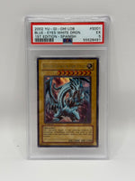 2002 Yu-Gi-Oh! LOB Blue Eyes White Dragon 1st Edition Spanish #S001 - PSA 5 (LDD-S001) - Image 3