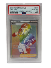 2020 Pokémon Champion's Path Kabu Full Art Secret Rare 077/073 PSA 10 GEM MINT