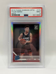 2019 Panini Donruss Optic Tyler Herro Holo Rookie Card #172 PSA 9 MINT