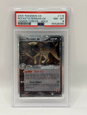 2005 Pokémon Unseen Forces Rocket's Persian Ex Holo 116/115 PSA 8 NEAR MINT - MINT