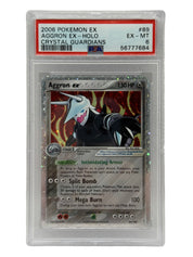2006 Pokémon Crystal Guardians Aggron Ex Holo 89/100 PSA 6 EX-MT
