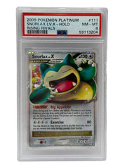 2009 Pokémon Platinum Rising Rivals Snorlax Lv. X Holo 111/111 PSA 8 NEAR MINT - MINT