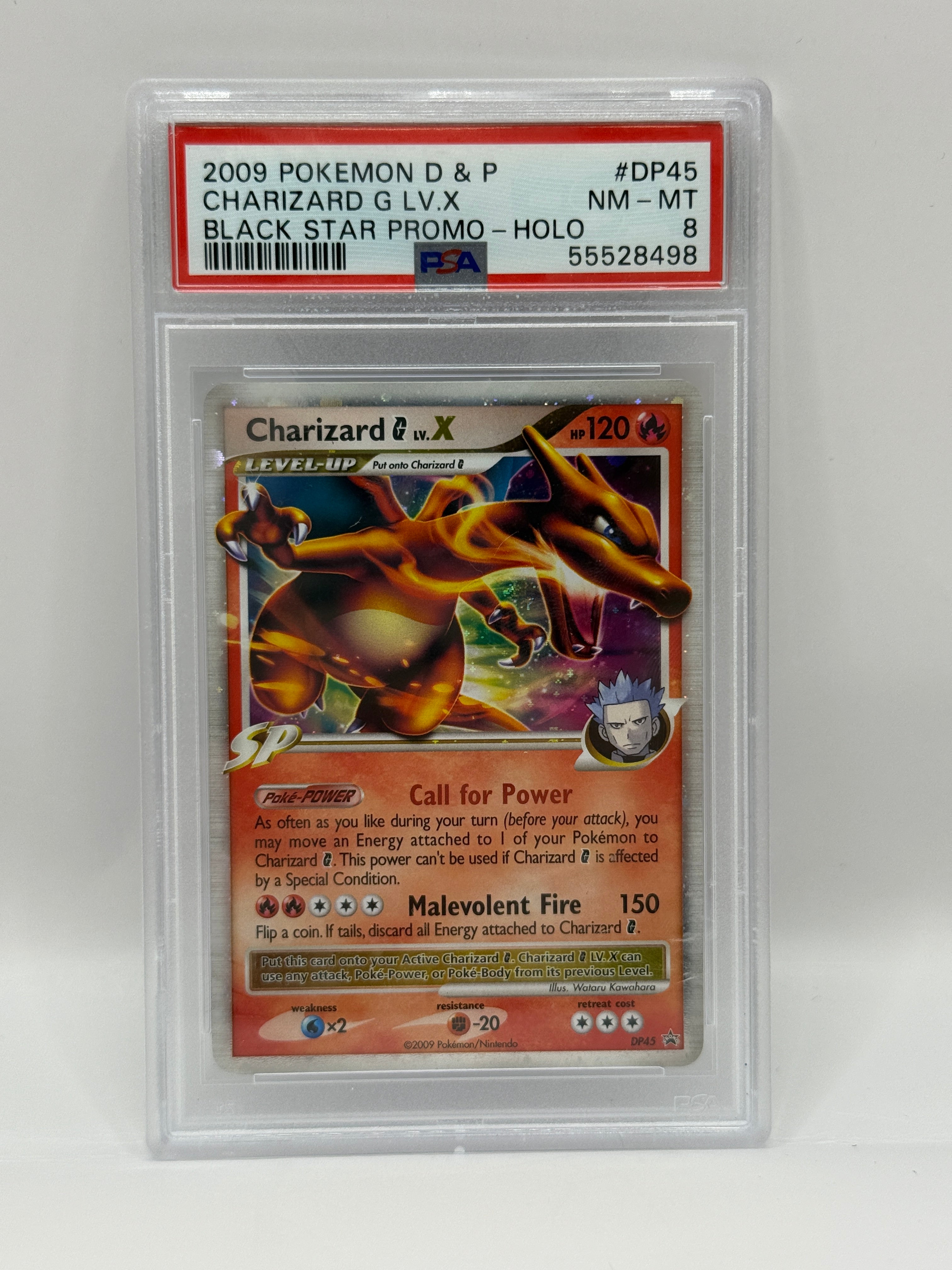 2009 Pokémon Diamond & Pearl Charizard G Lv. X Holo Promo DP45 PSA 8 NEAR MINT - MINT