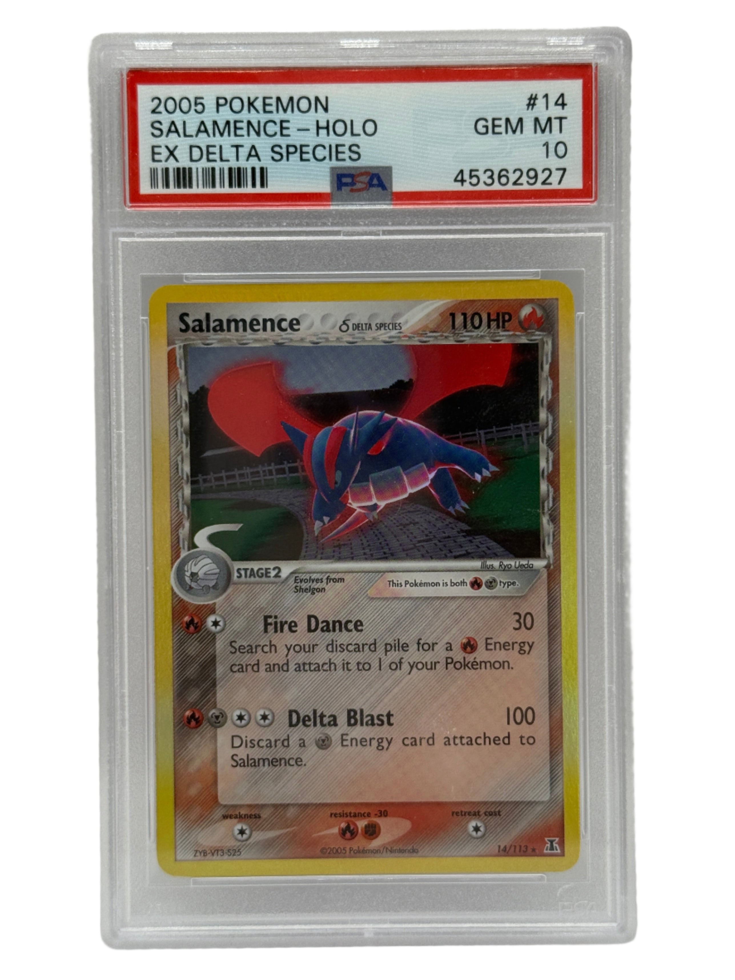 2005 Pokémon EX Delta Species Salamence Holo 14/113 PSA 10 GEM MINT