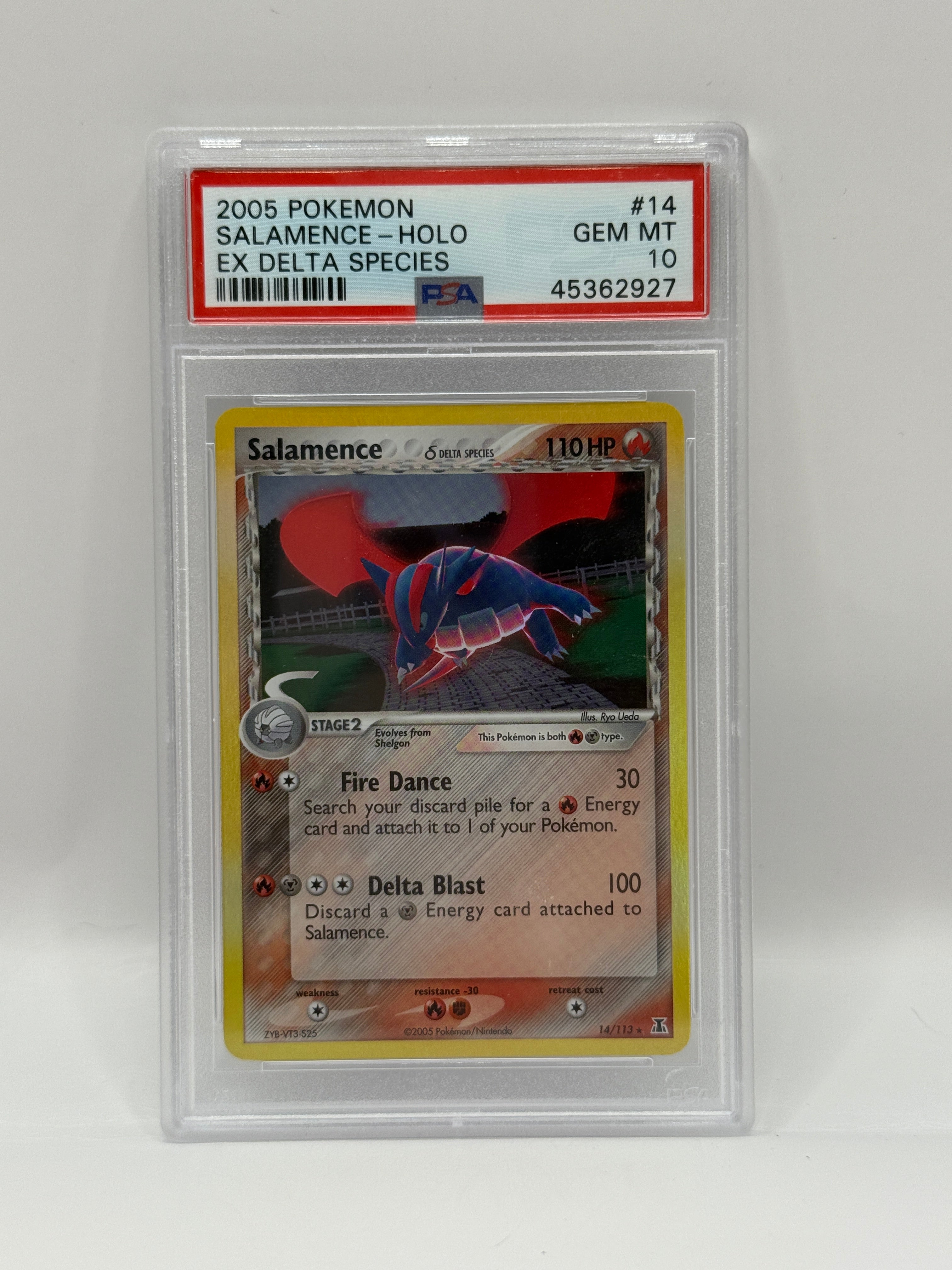 2005 Pokémon EX Delta Species Salamence Holo 14/113 PSA 10 GEM MINT