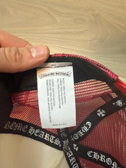 Chrome Hearts King Taco Cross Trucker Hat Red