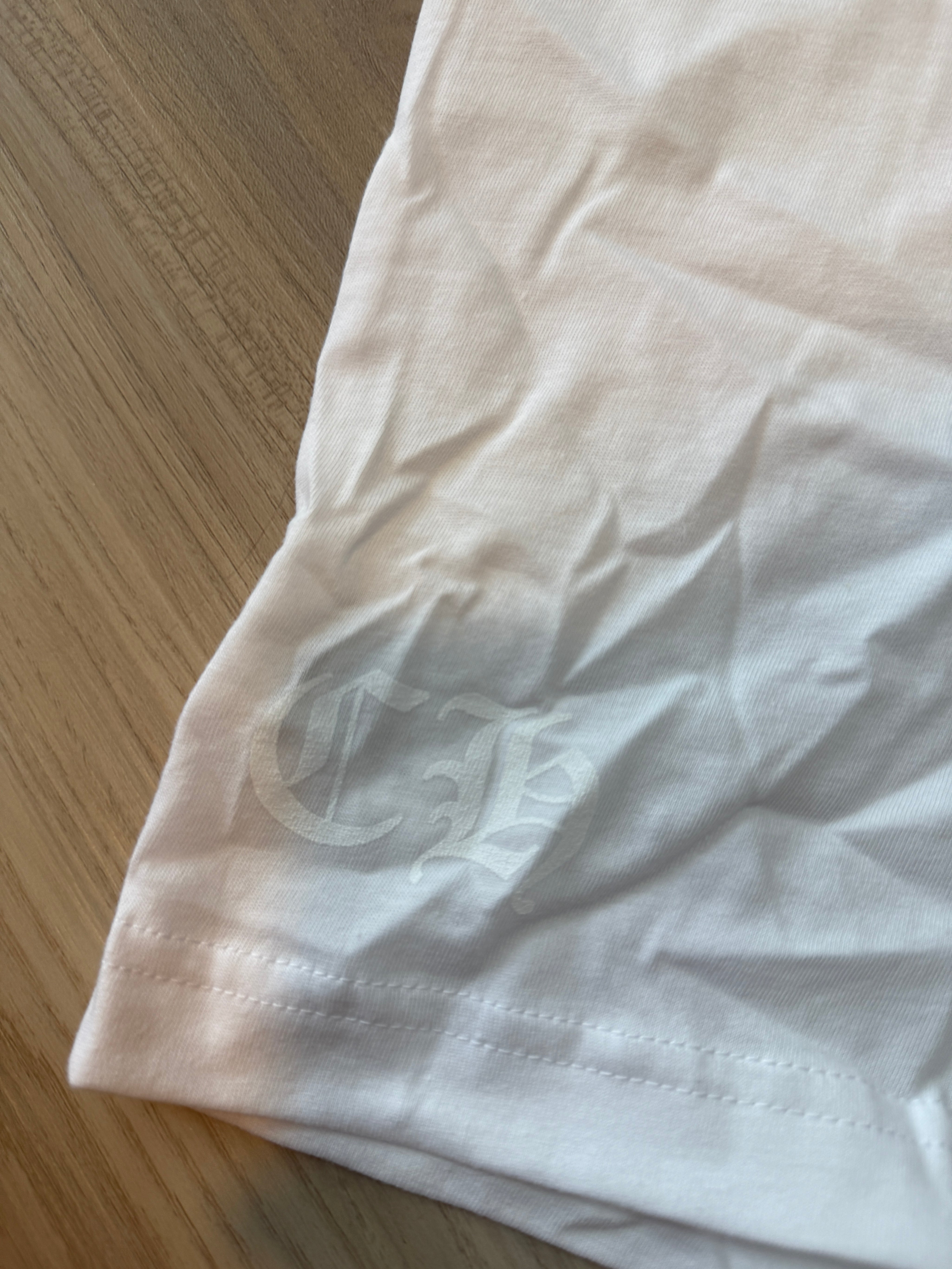 Chrome Hearts 'Love You' Neck Logo T-Shirt White