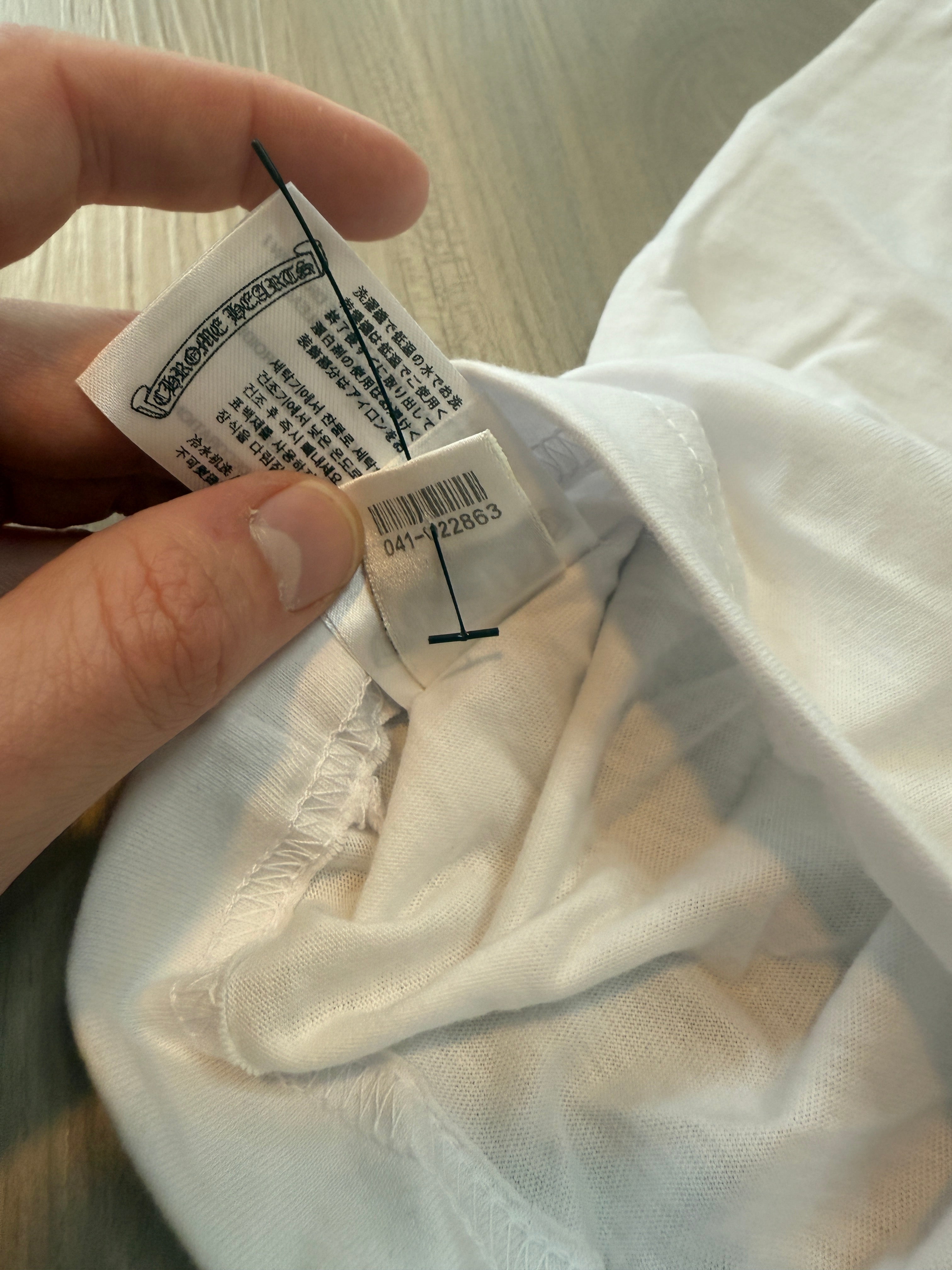 Chrome Hearts 'Love You' Neck Logo T-Shirt White