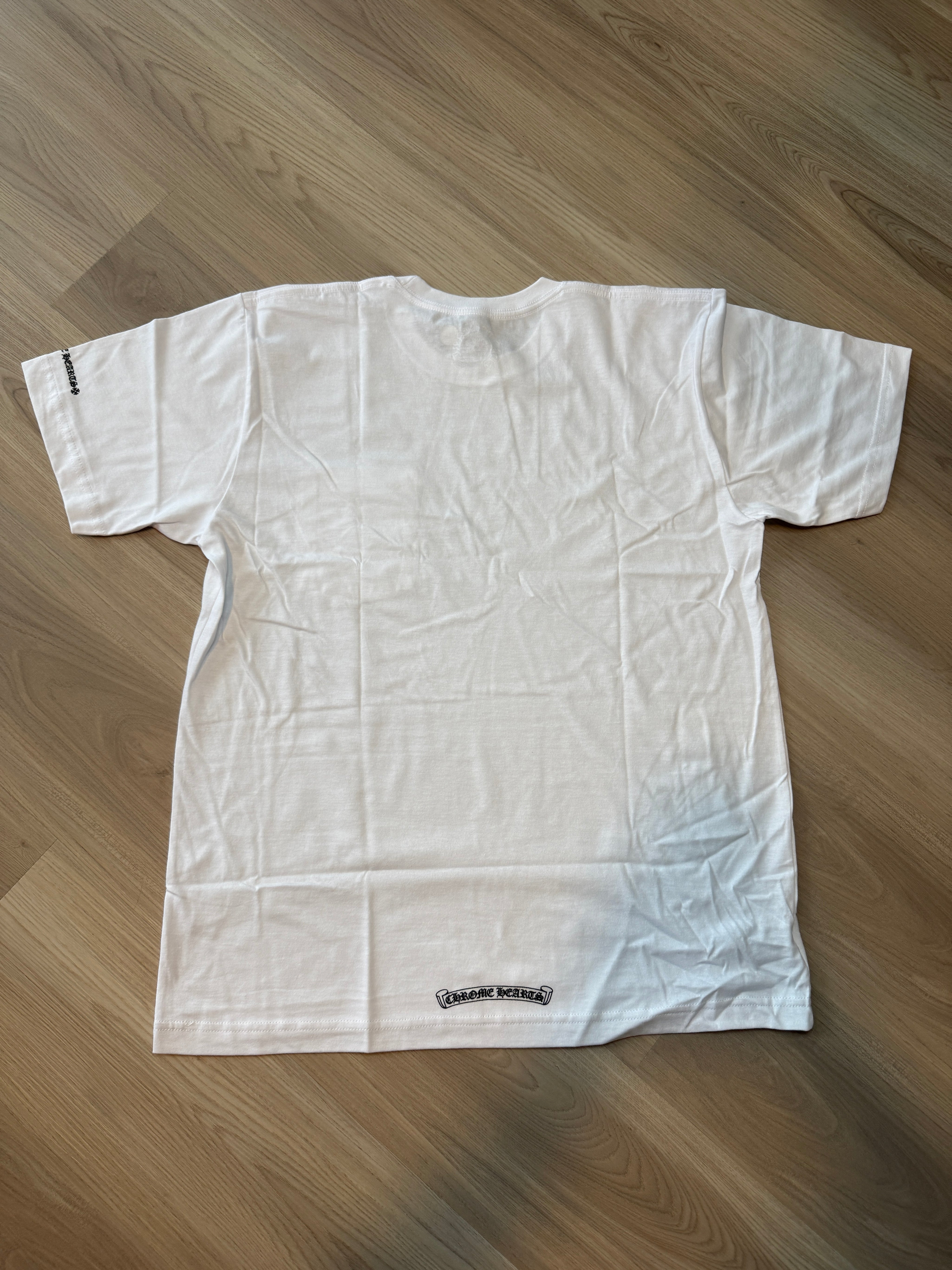 Chrome Hearts 'Love You' Neck Logo T-Shirt White