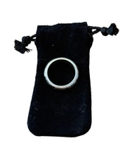 Chrome Hearts Negative Space CH Plus Silver Band Ring (Size 10)