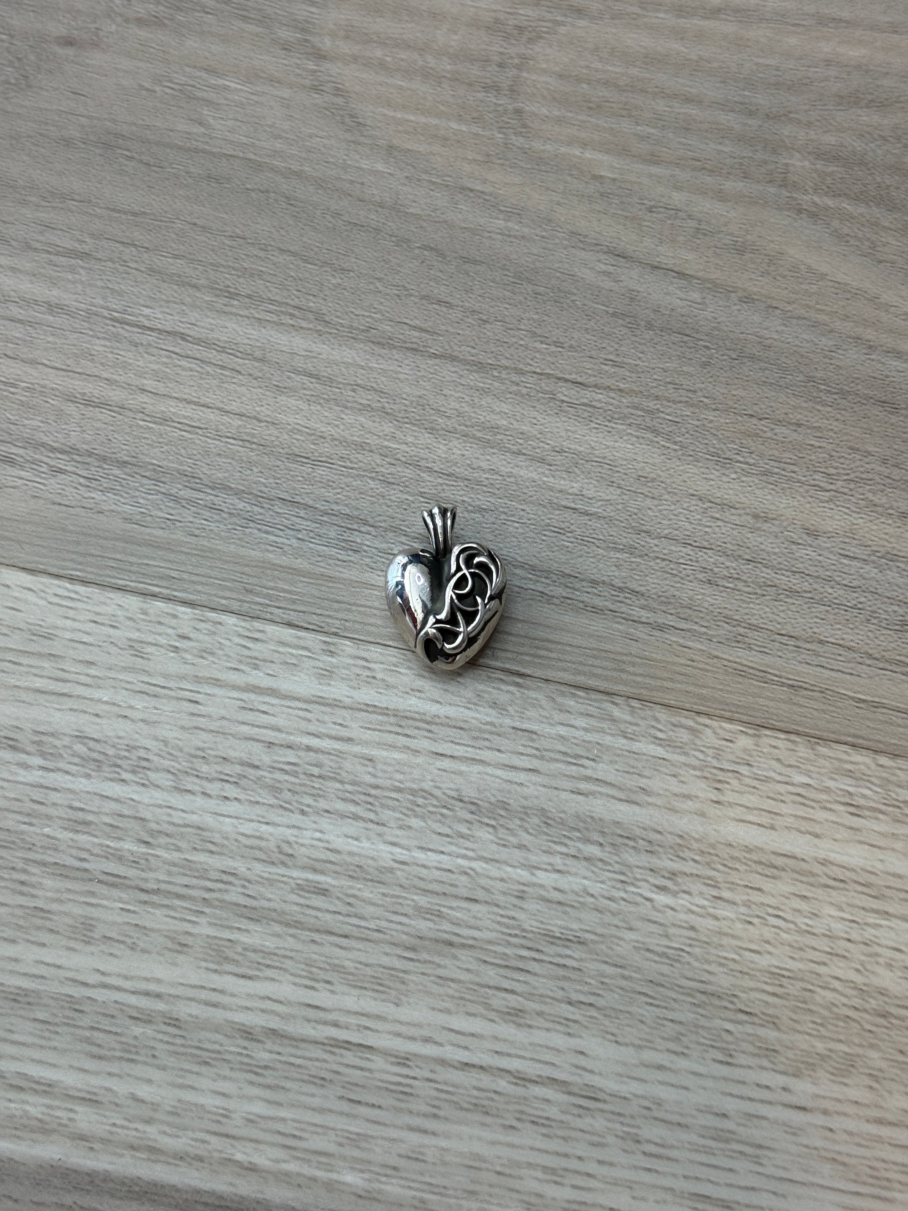 Chrome Hearts Las Vegas 2023 Exclusive Heart Silver Pendant