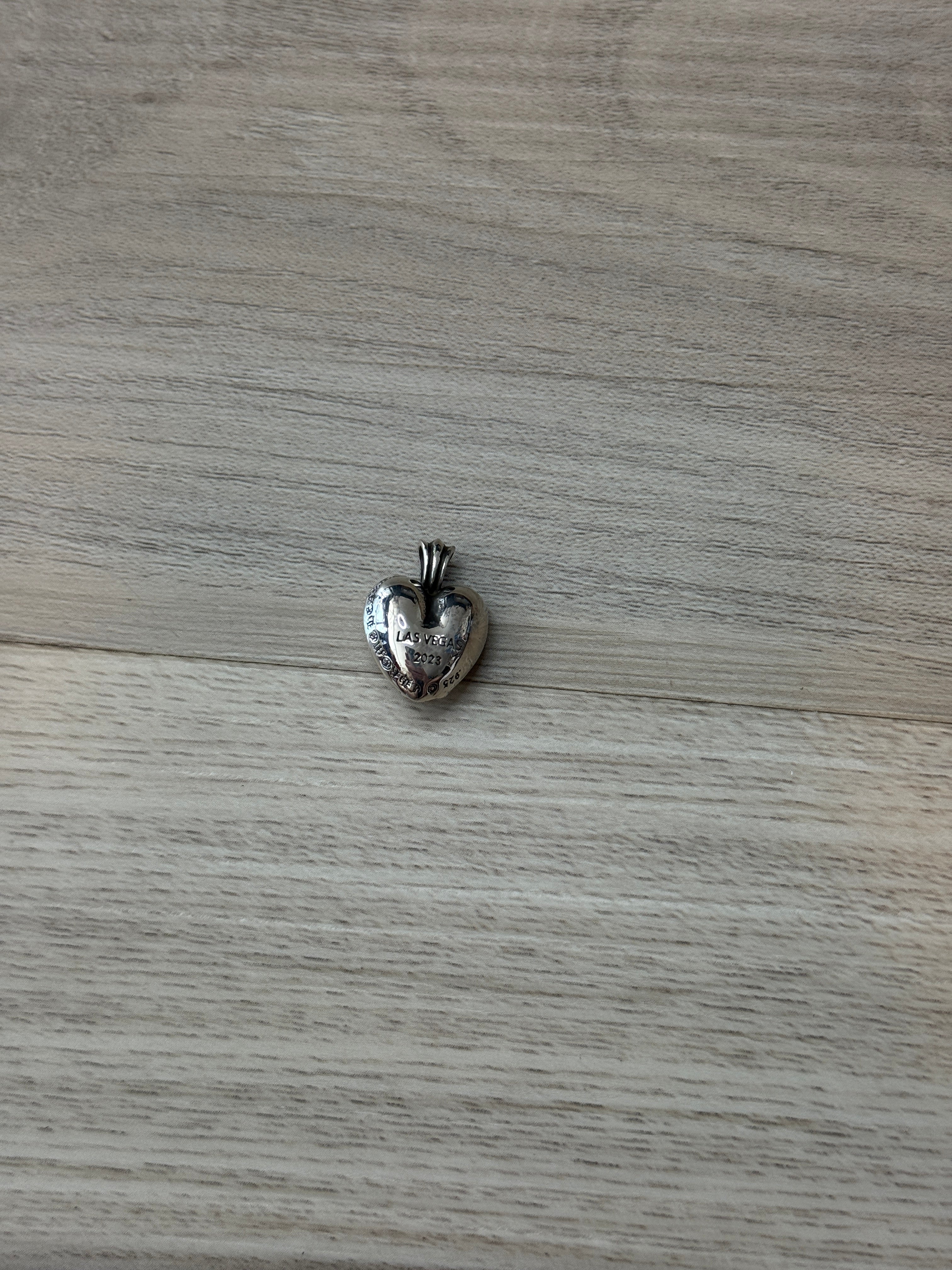 Chrome Hearts Las Vegas 2023 Exclusive Heart Silver Pendant