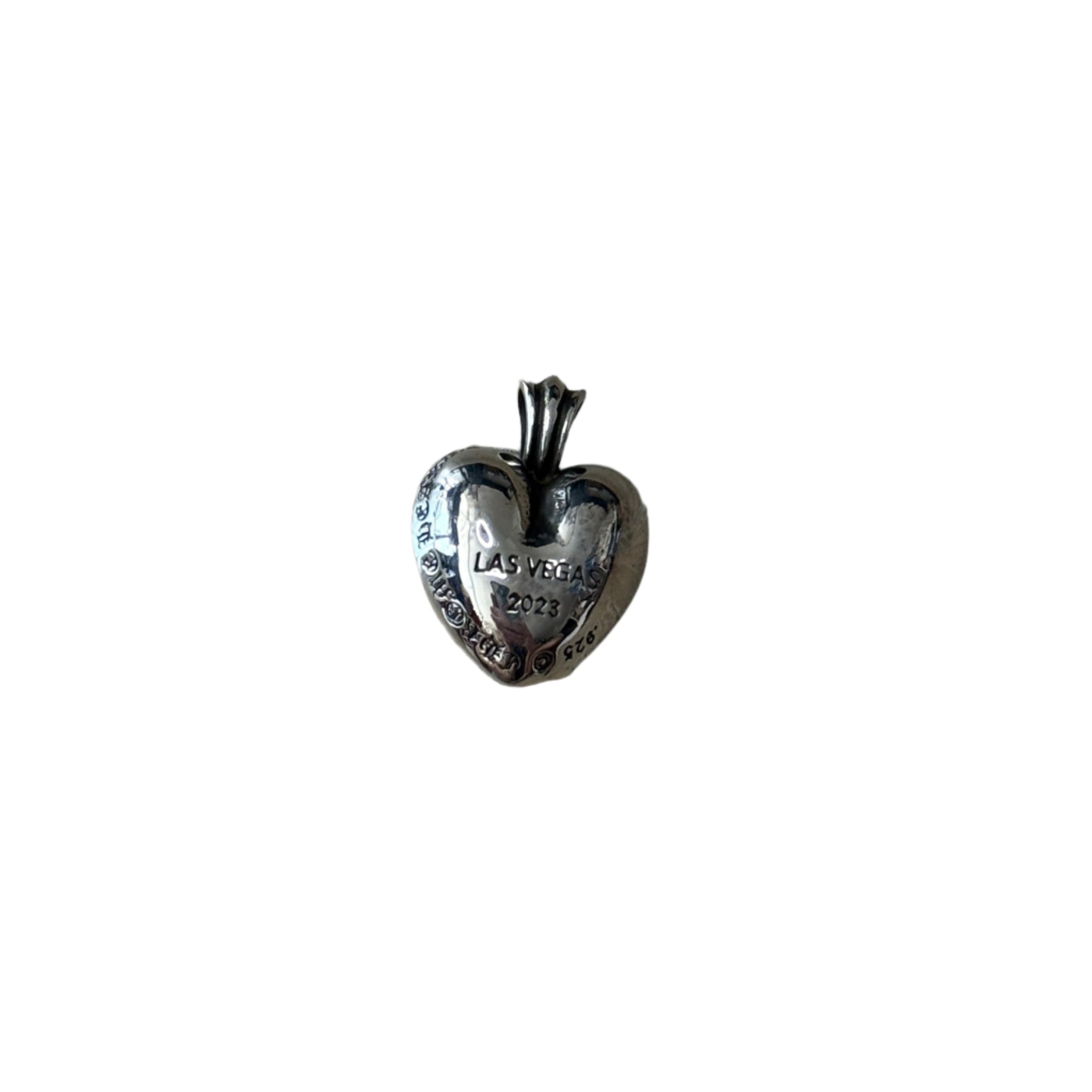 Chrome Hearts Las Vegas 2023 Exclusive Heart Silver Pendant
