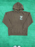 Complexcon x Verdy Brown Chest Logo Graphic Hoodie Brown - Image 3