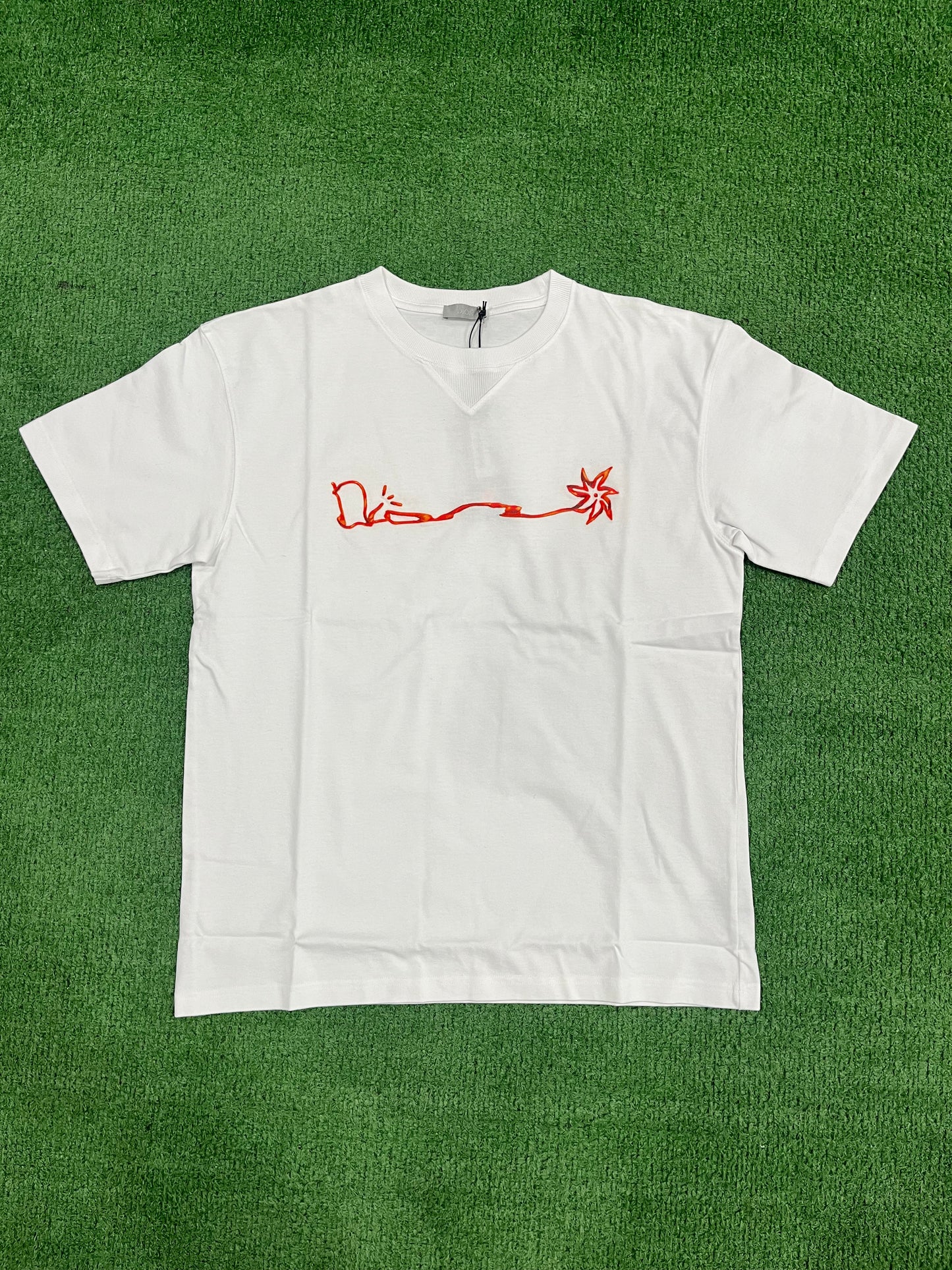 Dior x Cactus Jack Oversized T-shirt White/Red