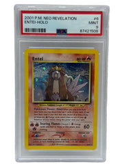 2001 Pokémon Neo Revelation Entei Holo 6/64 PSA 9 MINT