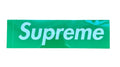 Supreme FW24 箱型Logo贴纸 绿色