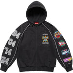 Supreme Playoffs Zip Up Hooded Sweatshirt Black - Image 1